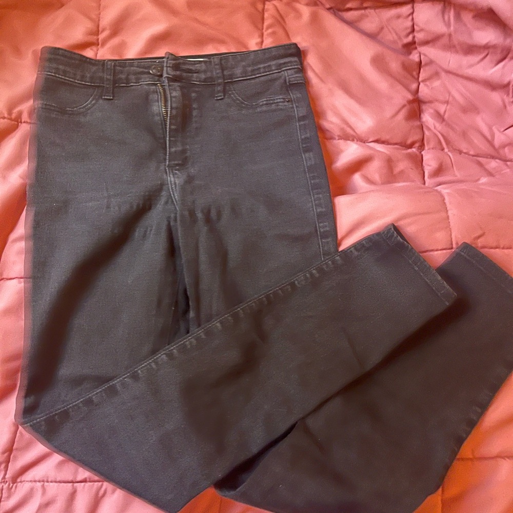 Black washed Jeans,Abercrombie & Fitch, slightly worn.